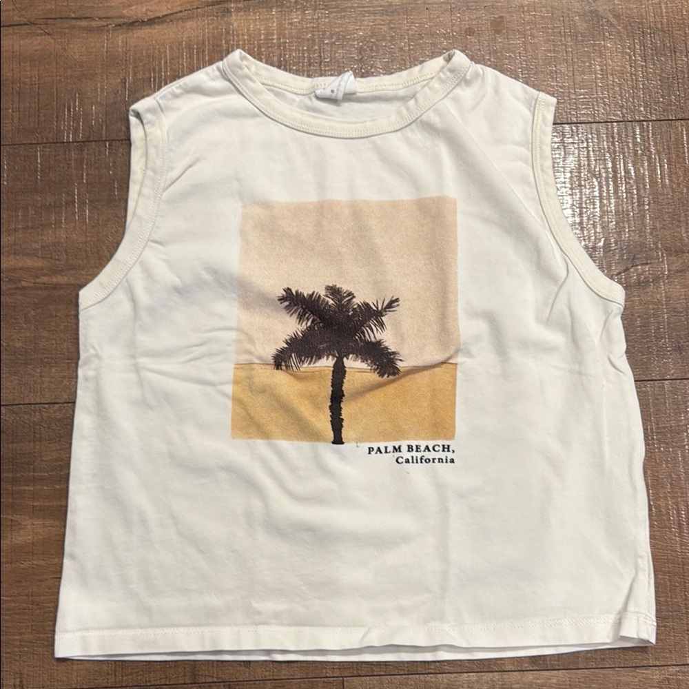 Palm Beach California Kids Sleeveless Top - White